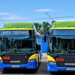 Autobusy marki Scania M 323 Citywide MIDI CNG zakupione ze środków unijnych